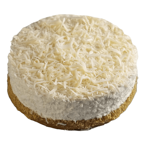 Coconanas: Biscuit à la poudre d’amande et miel, bavarois à la crème de coco, garni de tranches d’ananas.