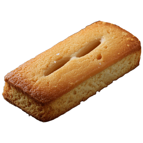 Financier aux amandes: Biscuit léger et moelleux à base d’amandes.